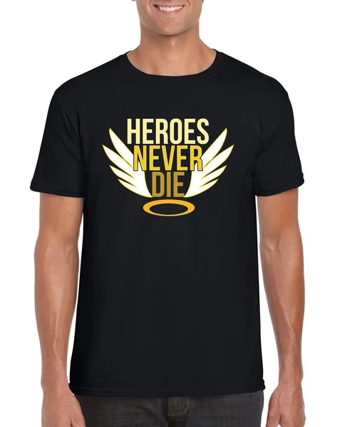 

Heroes Never Die Mercy Overwatch Inspired Video Game T-shirt S-3XL