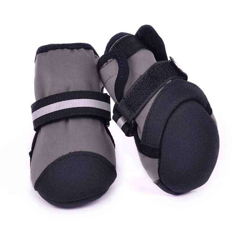 

4pcs/Lot Dog Shoes Waterproof Pet Boots Winter Dog Boots Non-Slip Warm Large Dogs Shoes Labrador Husky Paw Protectors Shoes #7