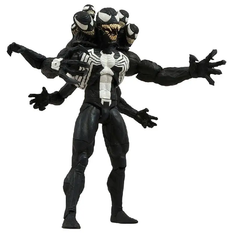 

20cm Disney Anime Marvel 8 Heads Black Venom Action Figure Superheroes Spiderman Model Toys for Kids Birthday Christmas Gifts