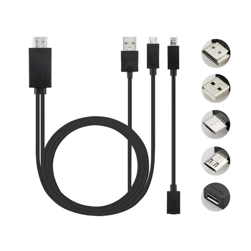 

Универсальный адаптер для Android Phone MHL Micro USB HDMI-совместимый 1080P HD TV