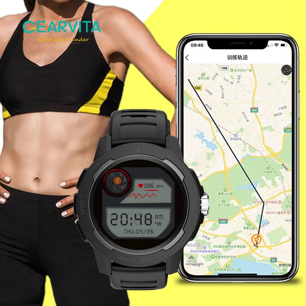 Смарт-часы спортивные режимы трек перемещения gps-навигатора Водонепроницаемый
