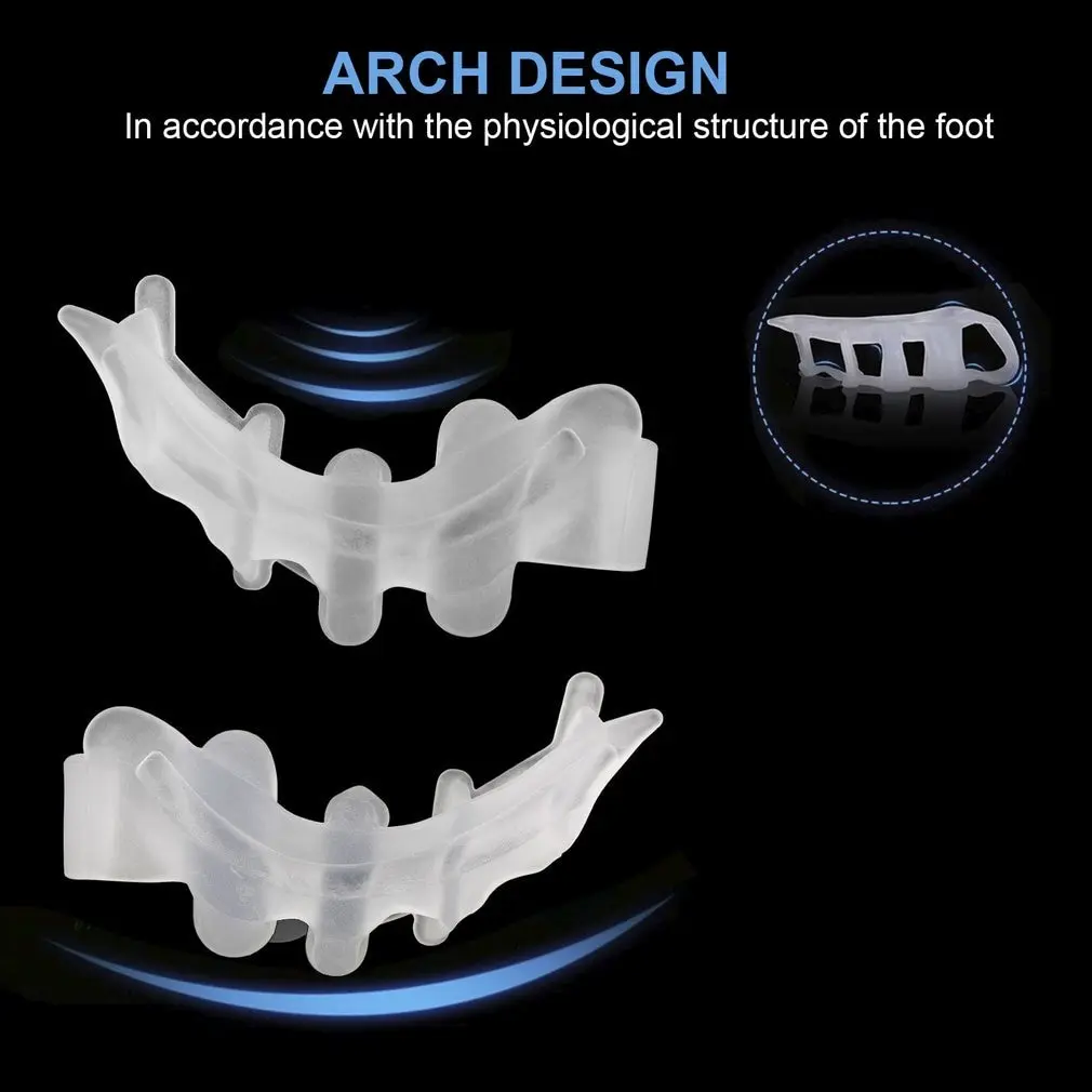 

Gel Toe Separator Toe Bunion Relief Toe Straightener Toe Stretchers for Men and Women Quickly Alleviating Pain Easy Wear