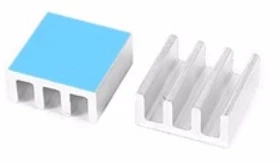 Аллюминиевый радиатор 11x11x5 мм с термоскотчем 3M 8810