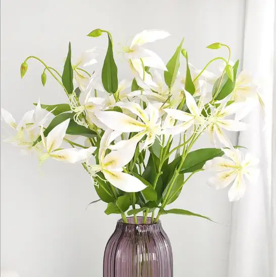 Специальный искусственный Гибридный цветок лилии бонсай для украшения