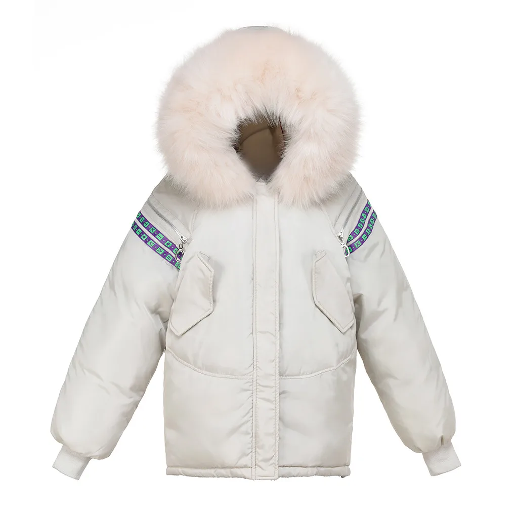 2019 Новое модное пальто женские Зимняя теплая толстая верхняя одежда с капюшоном