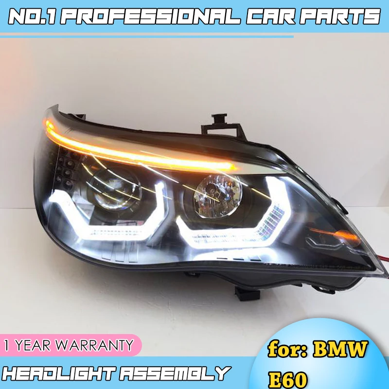 2 шт. автомобильные аксессуары для 5 серии E60 передсветильник s 2003 2007 светодиодный