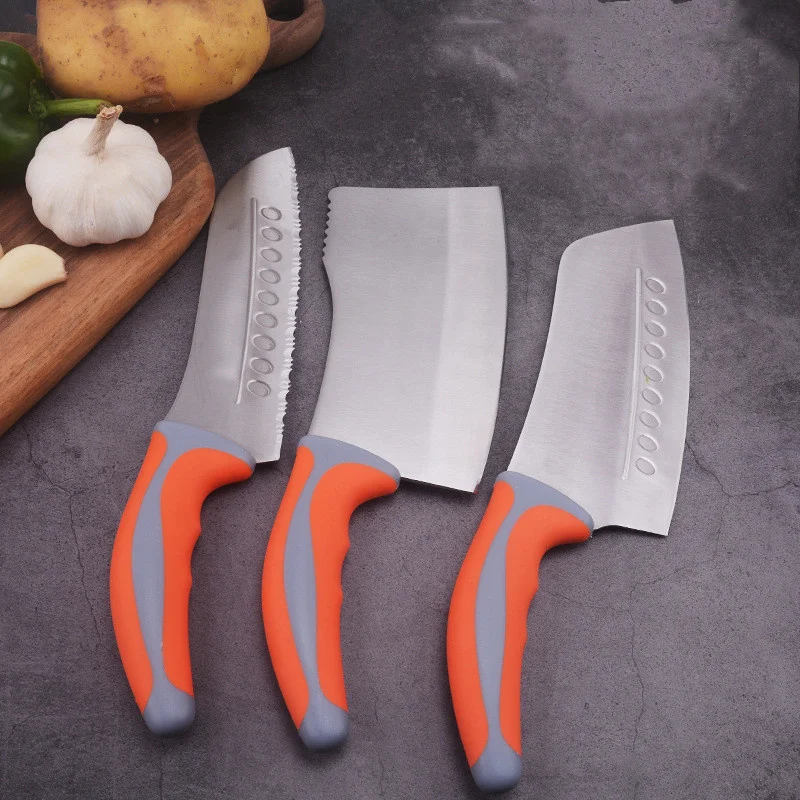

Kitchen Three-piece Knife Business Gift Kitchen Knife Stainless Steel Kitchen Knife Cleaver Set набор ножей для кухни