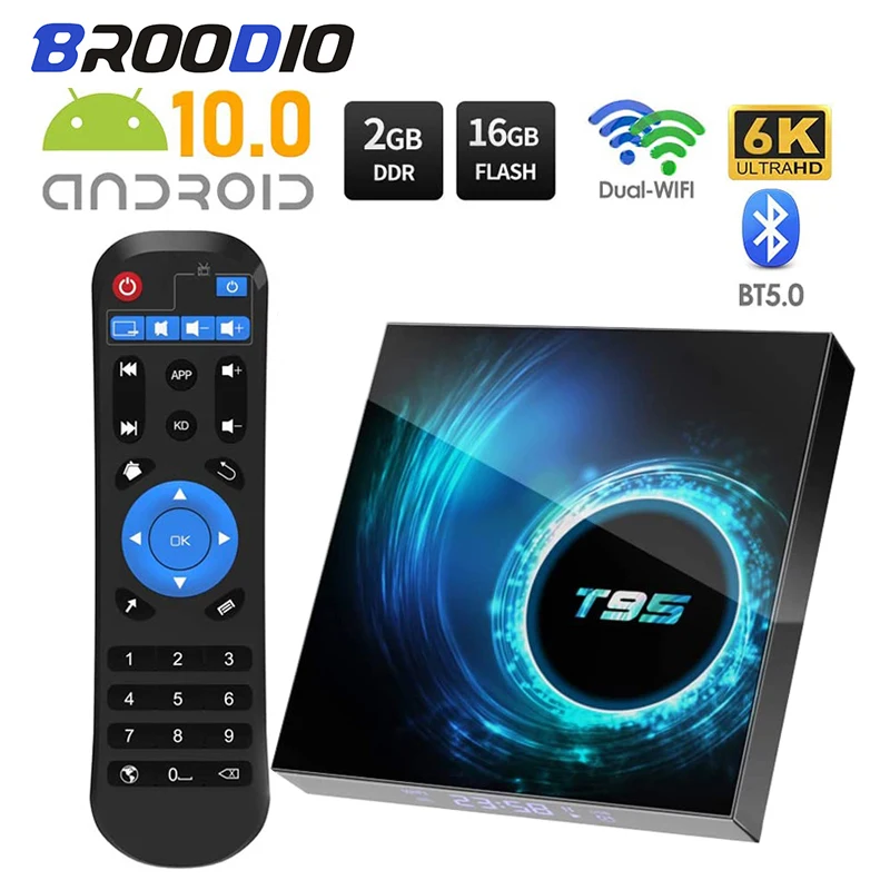 

T95 Smart TV Box Android 10 4k 1080P HDR Allwinner H616 Quad Core 6K Wifi 2.4G 5G TV Box 4GB 32GB 64GB 128GB TV BOX Media Player