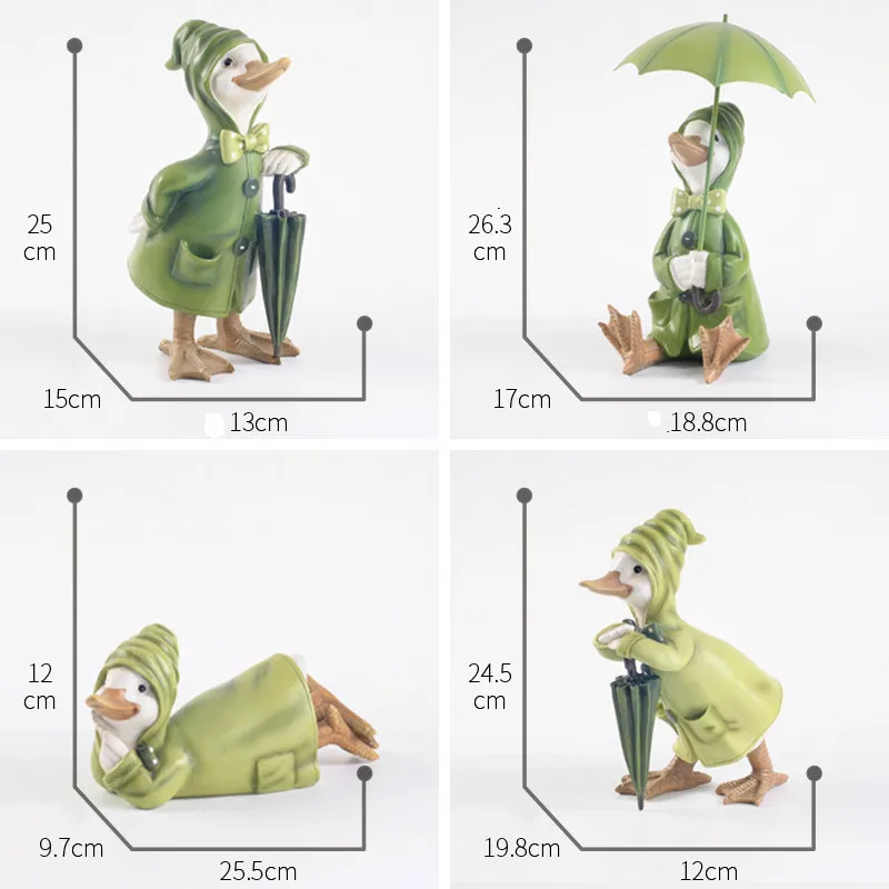 

Room Decor Animal Figurines Cartoon Duck Statue Home Decoration Accessories