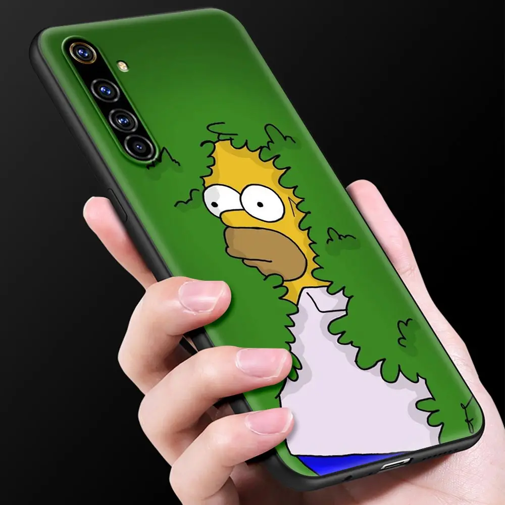 

Phone Case For OPPO A9 Realme Reno 6 C3 7 5 X7 X50 Pro 5G XT V3 X3 2020 Silicone Soft Capa Back Cover The Simpson Cute