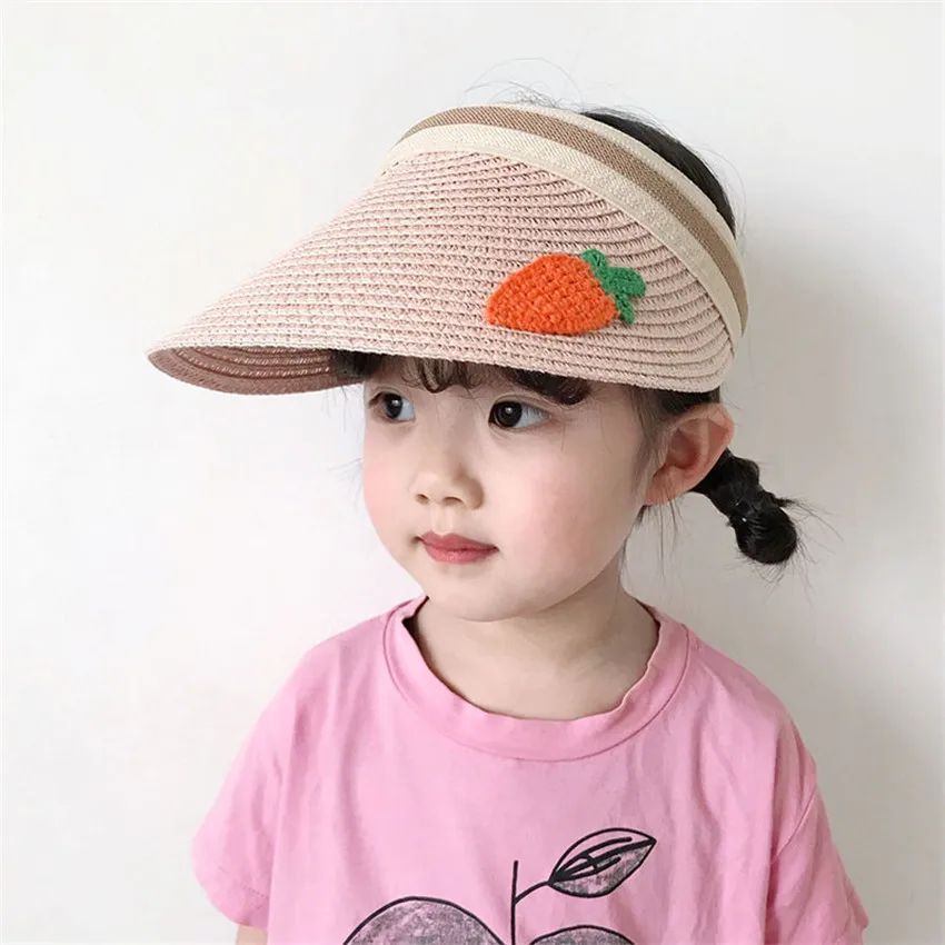 Детская соломенная шляпа в Корейском стиле летние шляпы для маленьких девочек и
