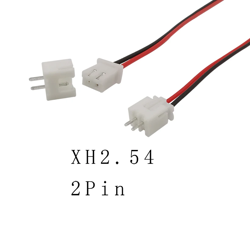 10 комплектов 2Pin шаг 2 54 мм XH2.54 JST XH микро штекер Кабельный разъем xh2.54мм клеммы 20 см
