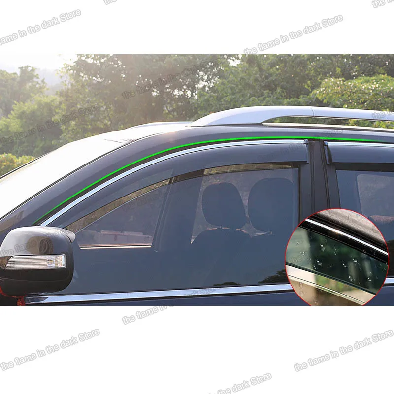 

Lsrtw2017 Car Window Rainproof Rain Shade Strip for Great Wall Haval H5 2009 2010 2011 2012 2013 2014 2015 2016 2017 2018