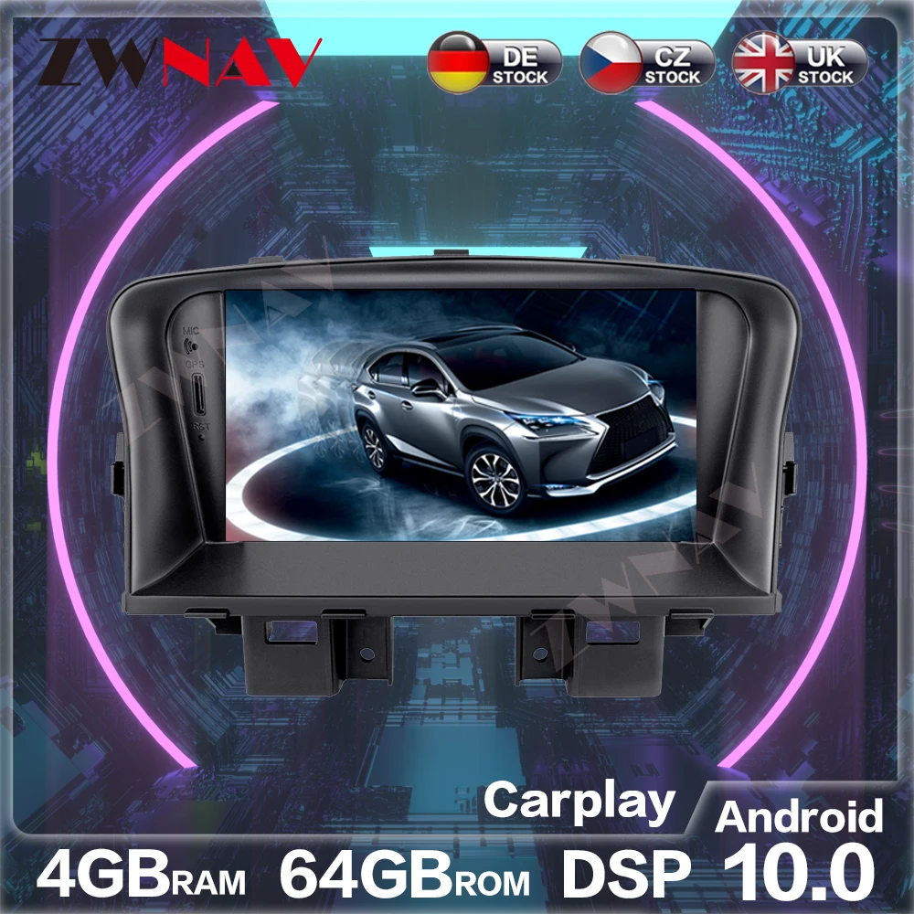

Android 10 Car DVD Player Multimedia Player GPS Navigation For CHEVROLET CRUZE 2008-2012 Auto Radio Stereo Head unit DSP