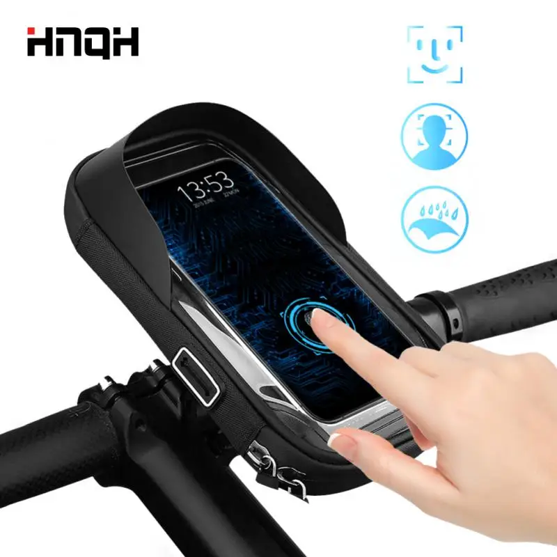 

Bicycle Motorcycle Phone Bag Waterproof Case Front Bag 6.5 Inch Bike Phone Holder Top Tube Cycling Reflective MTB Accessories