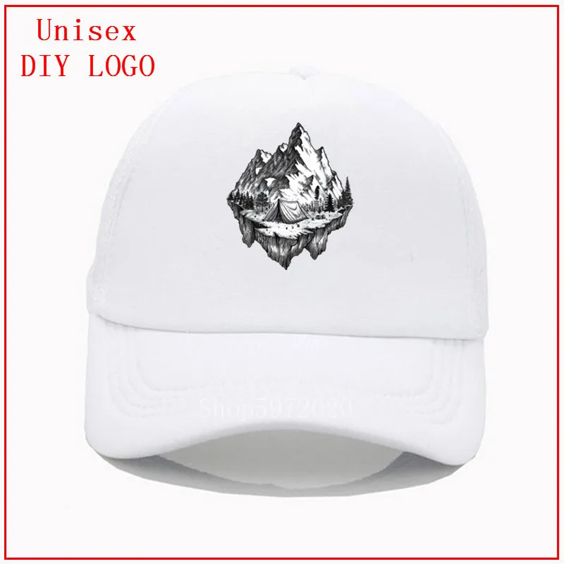Горы тату дизайн от deniskom dcnsaqg fullview MTB шляпа бейсболка шапки и кепки Snapback черная