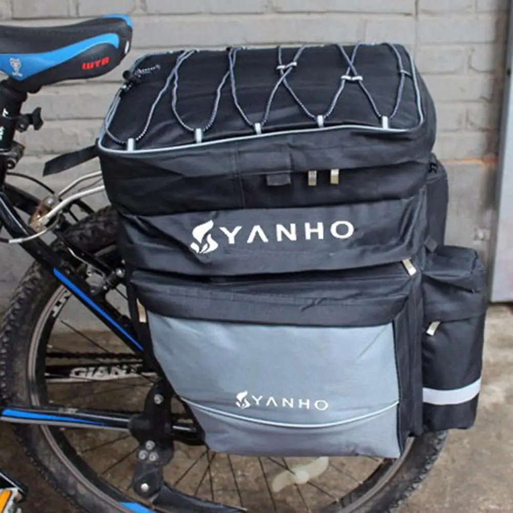 Сумка для горного велосипеда вместительный двухсторонний багажник на заднее