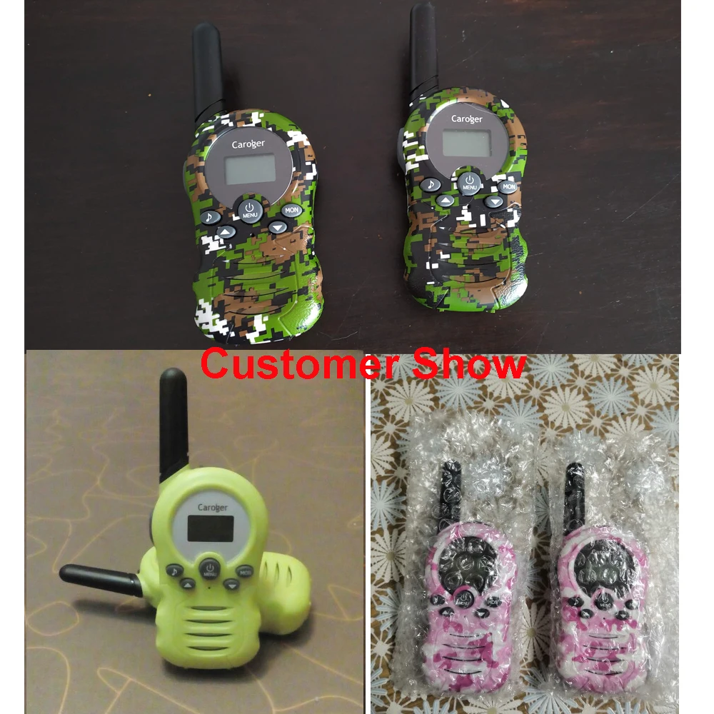 Caroger 22/8 канал 2 шт. иди и болтай Walkie Talkie S FRS/GMRS 462/467/446 МГц двухстороннее радио 2 км Диапазон ручной домофон с камуфляжным принтом