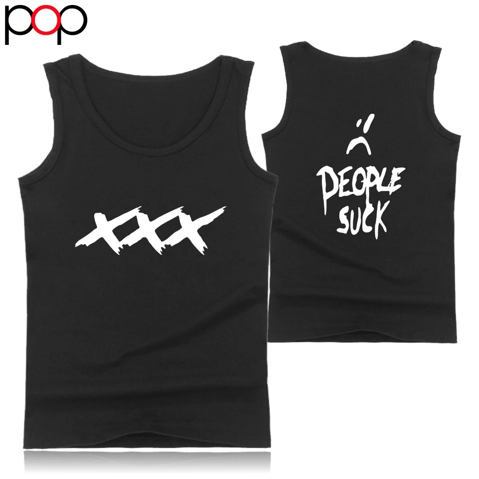 XXX люди сосать случайные мужчины/женщины майка KPop без рукавов жилет бодибилдинг