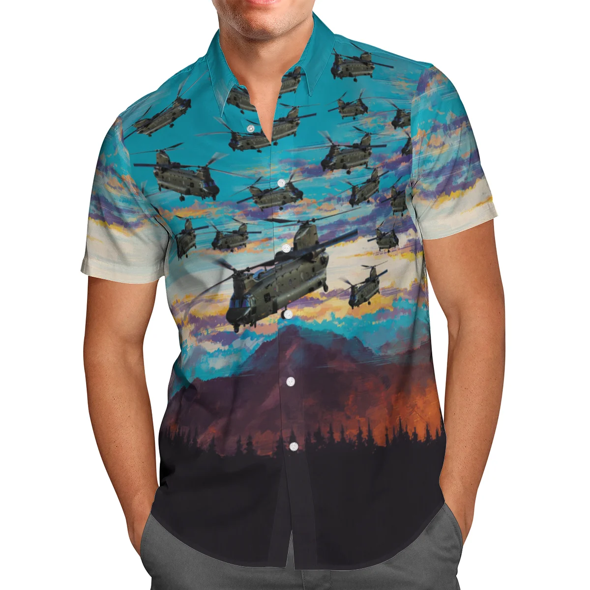 

Helicopter 3D Beach Hawaii Summer 2021 Shirt Short Sleeve Shirt Streetwear Oversized 5XL Camisas De Hombre Blusa Masculina-22