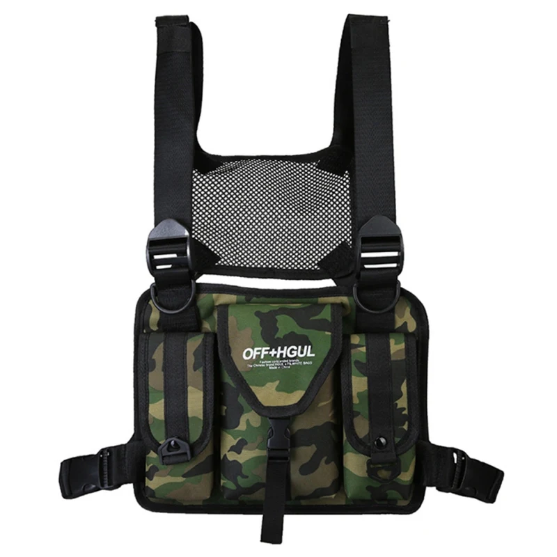Тактические сумки через плечо для мужчин в стиле хип-хоп уличная нагрудная сумка