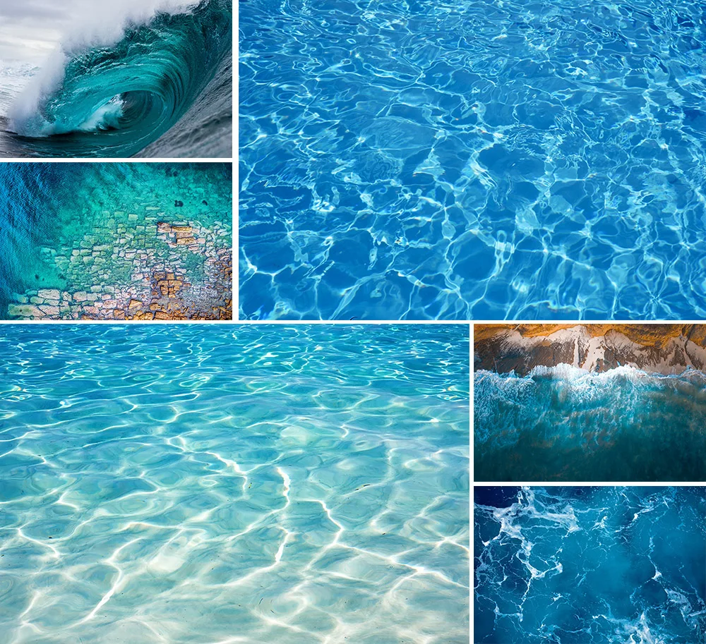 

Avezano Summer Backdrops For Photography Sea Water Surface Wave Baby Children Birthday Party Scenic Photo Backgrounds Photocall