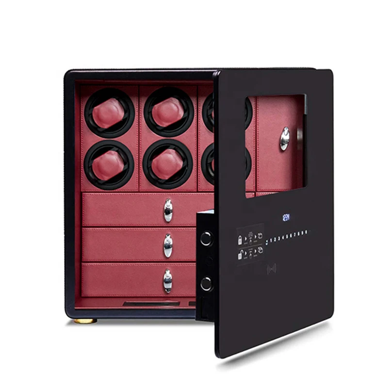 Automatic Watch Winder Safe Box 6 Slot Winding Quiet Motor Storage Display Case Mechanical Watches Jewelry | Наручные часы