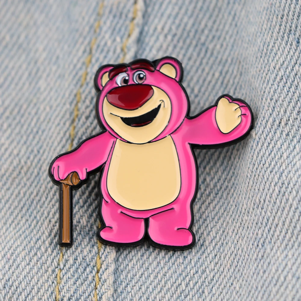LB2031 История игрушек Медведь Аниме милые эмалевые булавки и броши для женщин