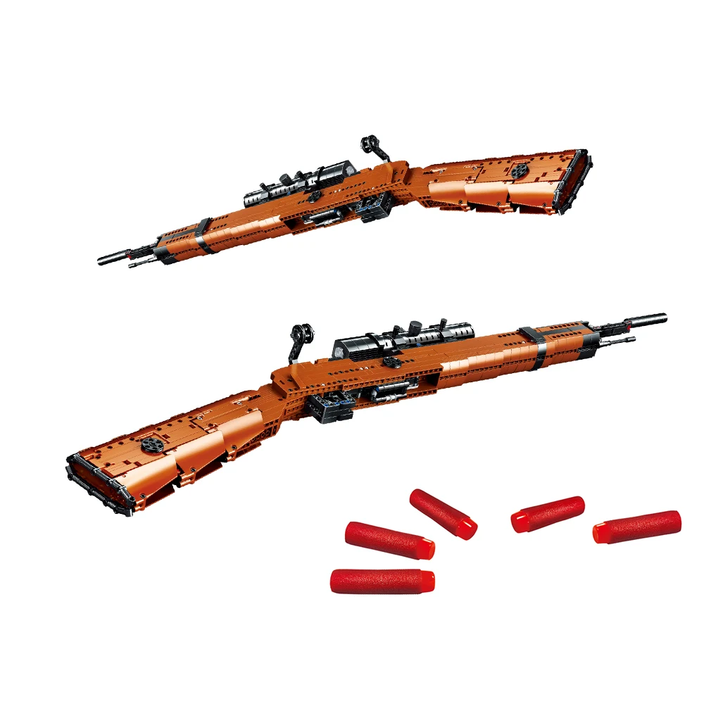 Конструктор Военная снайперская винтовка Kar98k игрушка модель строительные блоки