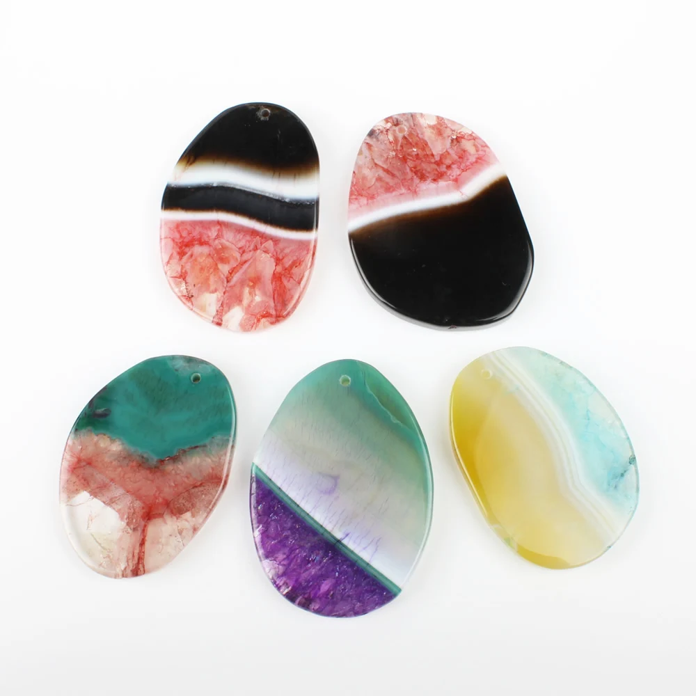 

5pcs / bag natural stone 33 * 56 * 6-40 * 6 * 6mm geometric pendant jewelry making DIY necklace bracelet earrings accessories