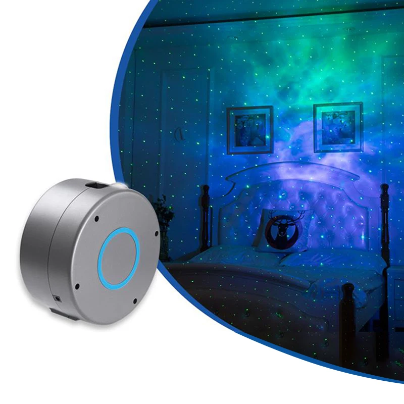

USB Projector Star Moon Bedroom Decor Adjustable Multiple Lighting Effects Car Roof Plug and Play Auto Ceiling Romantic