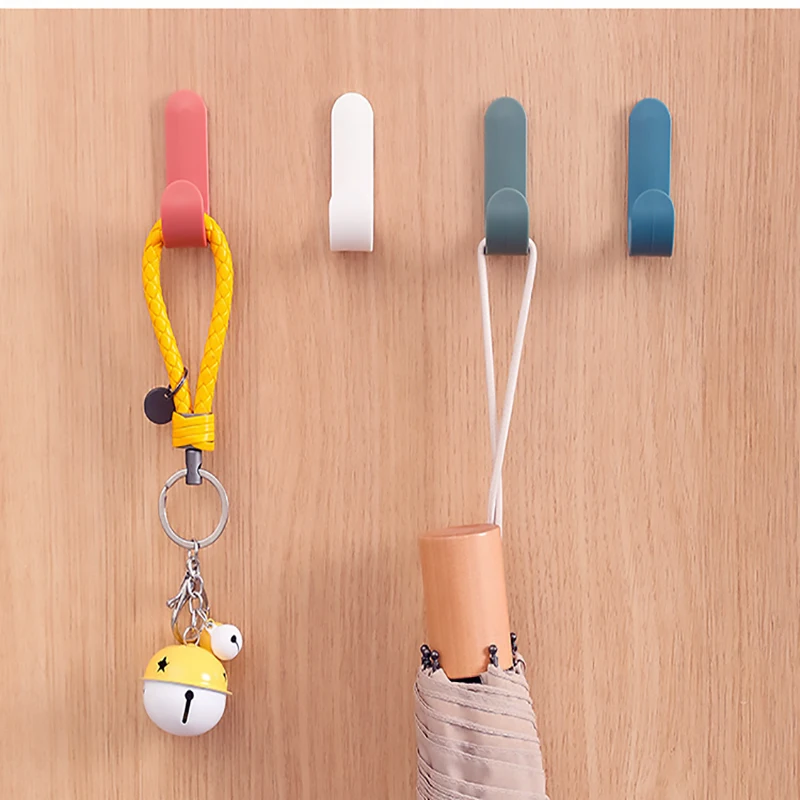 

New contracted household kitchen non-mark sticky Nordic viscose hook hook coat hook punch hook