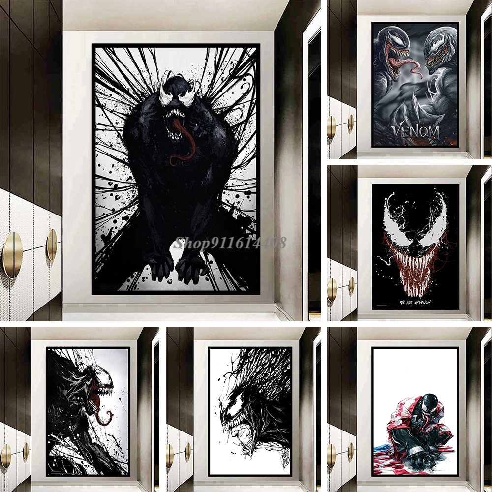 

Disney Classic Canvas Painting Marvel Venom Let There Be Carnage Movie Posters and Prints Wall Art Pictures for Room Home Decor