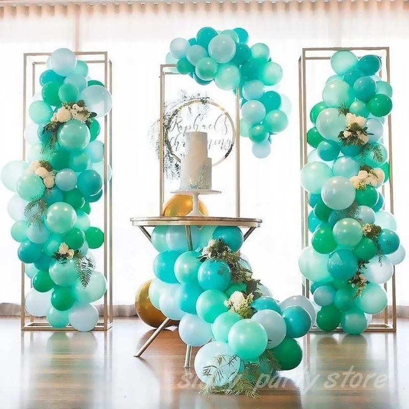 

50pcs Green Balloons Gold Silver Colorful Balloons Jungle Wildlife Theme Birthday Party Decoration Wedding Valentine's Day Toys