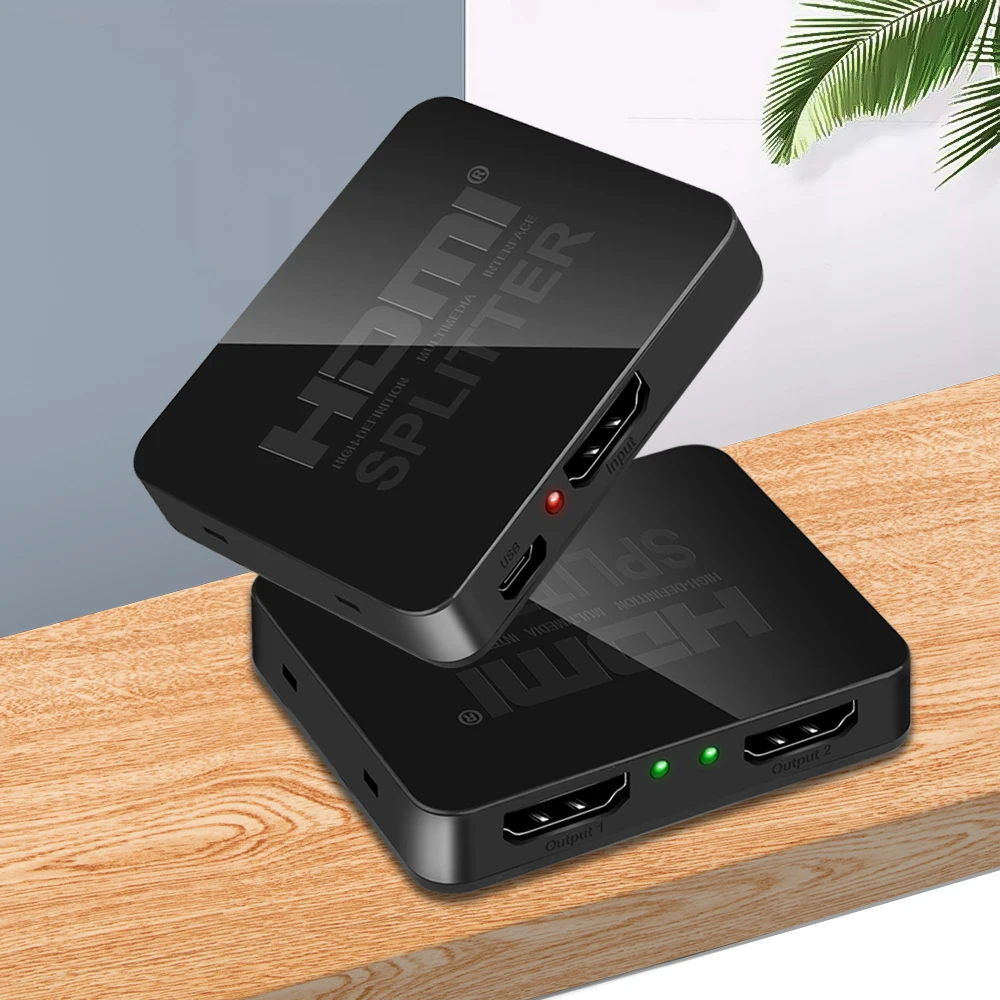 Kebidu HDMI 1 в 2 Выход 1080p 4K 1x2 HDCP устройство для зачистки 3D сплиттер усилитель сигнала