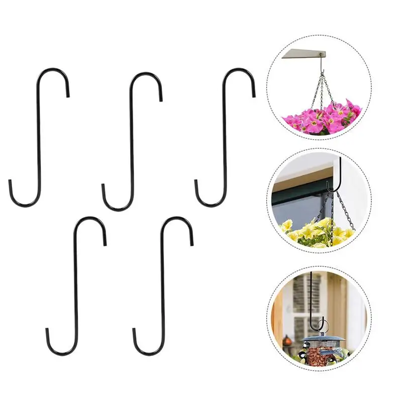 

5pcs Heavy Duty Practical Planter Hook Hanging Hook for Kitchen Flowerpot Garden