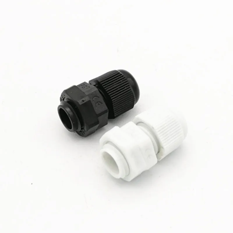 40PCS/LOT PG type Nylon cable Gland Connector Waterproof Cable CE with rubber