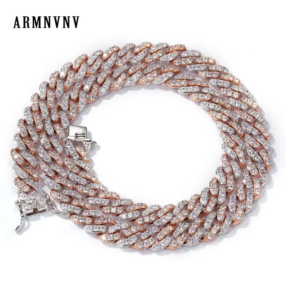 Модные красочные микро проложить кубический циркон ожерелья все льдом 16 &quot18&quot