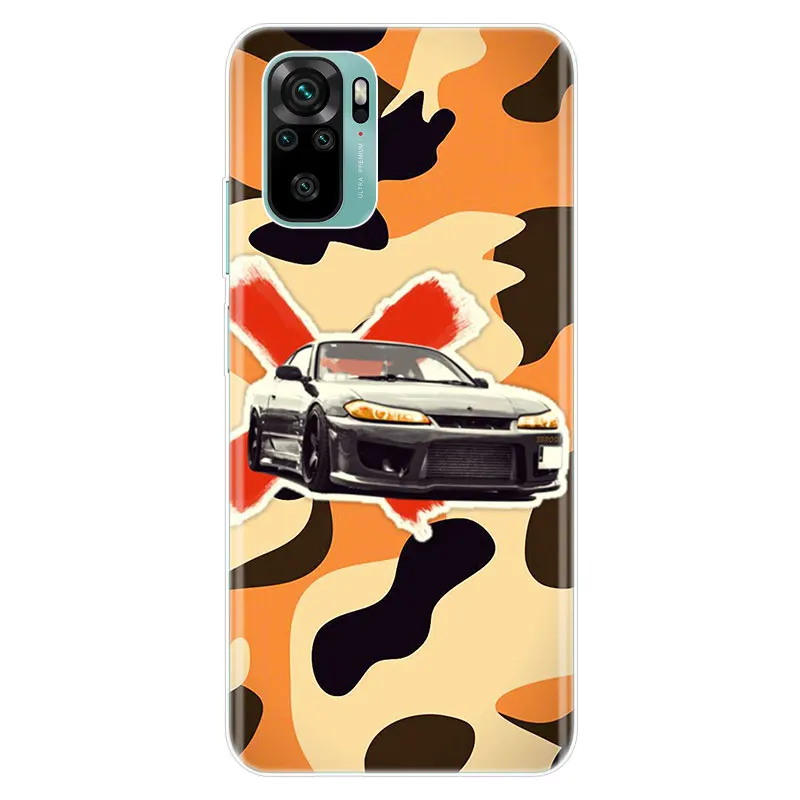 Японский JDM автомобильный AE86 силиконовый чехол для телефона Xiaomi Redmi Note 10 9 Pro Max 10S 9S