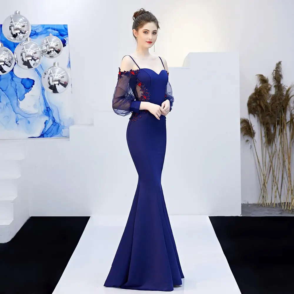 Потрясающая одежда для невесты длинное красное свадебное вечернее платье рыбий