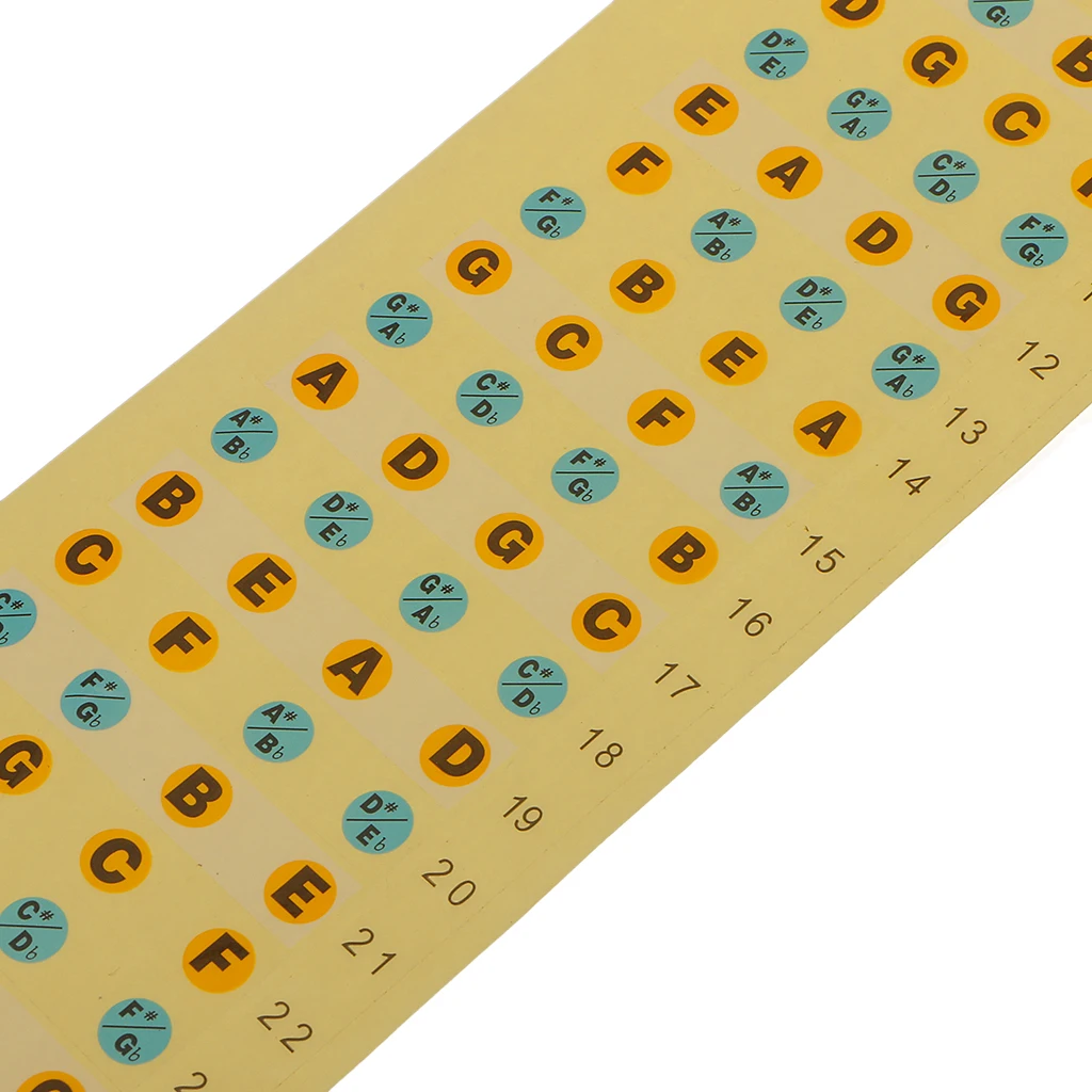 Электрический бас оранжевый и инкрустация маркер Fretboard весы наклейка орнамент |