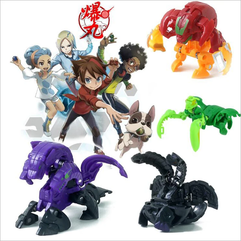 TAKARA TOMY BAKUGAN 5 шт. случайные 3 см трансформеры гироскоп Bey Blade Toupie Fusion Met Monster Ball Gyro