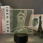 Акриловый светодиодный ночной Светильник аниме Mob Psycho (милый чудак 100 для Спальня декоративный ночной Светильник номер настольная лампа подарок на день рождения 3d Led лампа Манга