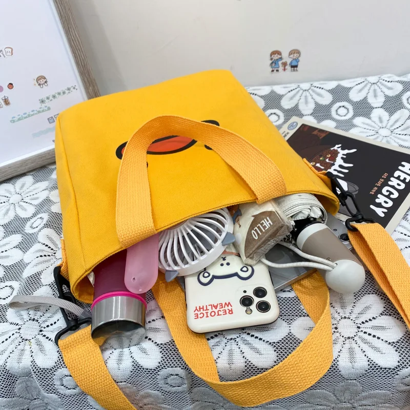 

Women's Fashion Shopping Bag Trendy Zipper Canvas Shoulder Bag Animal Pattern Cute Tote Crossbody Bag Shoulder Strap Handbag