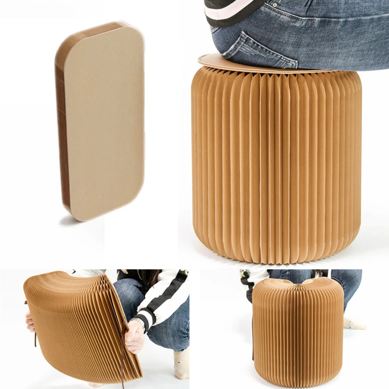

Creative Folding Portable Space Saving Entrance Shoe Stool Ottoman Pouf Porch Sofa Footstool Bench Display Chair Organ Furniture