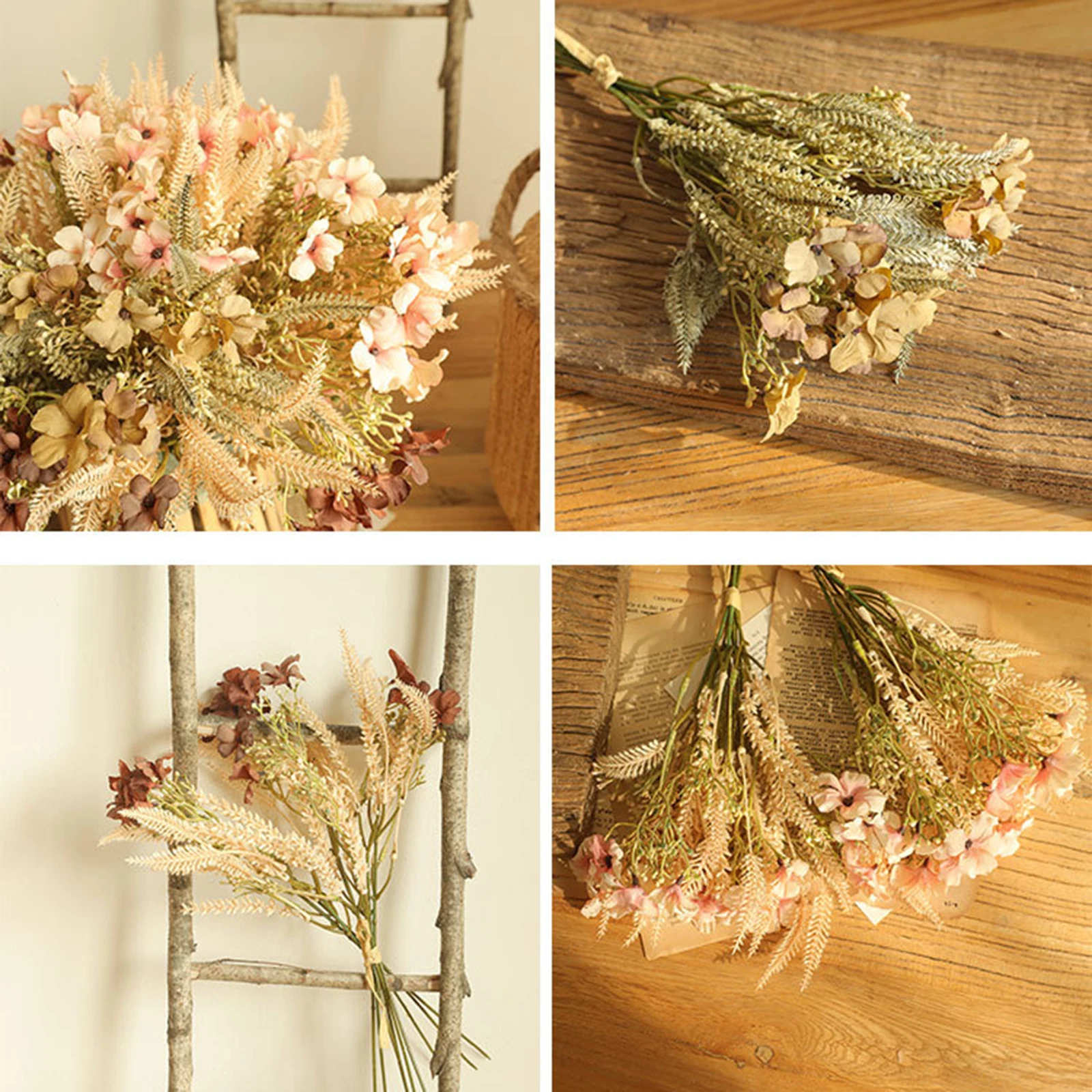 Реалистичная имитация натуральных пластиковых цветов букет сухих искусственное