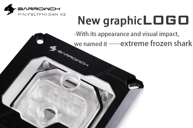 Barrowch Процессор воды блок использовать для INTEL LGA1150 1151 1155 1156 2011X99/RGB светильник Совместимость 5V GND 3PIN системной платы