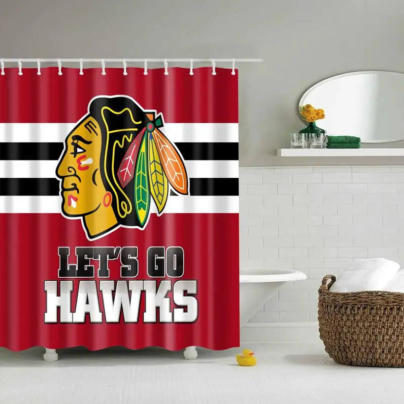 Водонепроницаемая Женская занавеска для душа с крючками портретная s-образная