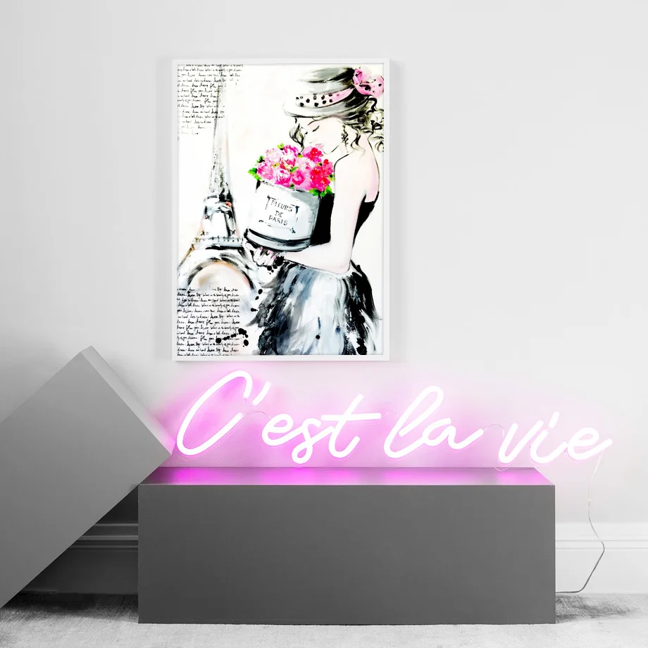 Картина на холсте модные сексуальные Сплетницы девушка Парис высокий каблук