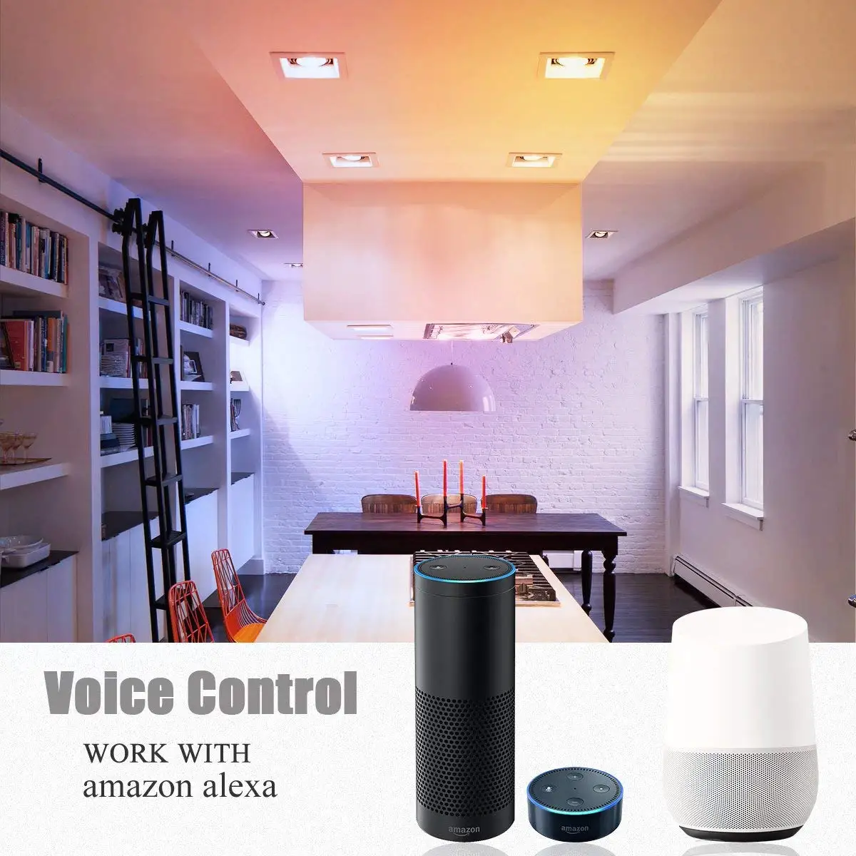E26 E27 Wifi смарт лампы прожектор Точечный светильник RGB PAR30 12 ватт эквивалент 75 Вт